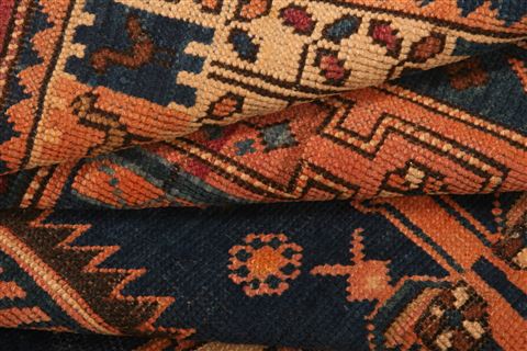 Abadeh Orange Hand Knotted 47 X 64 Area Rug 253-26575 Image 5