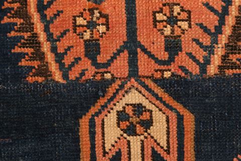 Abadeh Orange Hand Knotted 47 X 64 Area Rug 253-26575 Image 7