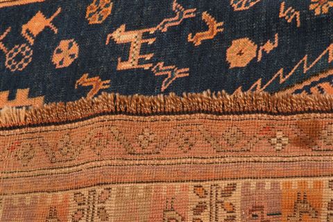 Abadeh Orange Hand Knotted 47 X 64 Area Rug 253-26575 Image 9