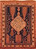 Abadeh Orange Hand Knotted 47 X 64  Area Rug 253-26575 Thumb 0