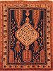 Abadeh Orange Hand Knotted 47 X 64 Area Rug 253-26575 Thumb 0