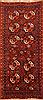 Kurdi Red Runner Hand Knotted 410 X 107  Area Rug 253-26581 Thumb 0