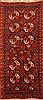 Kurdi Red Runner Hand Knotted 410 X 107 Area Rug 253-26581 Thumb 0