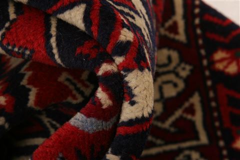 Geometric Red Hand Knotted 45 X 66 Area Rug 253-26582 Image 1