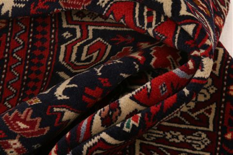 Geometric Red Hand Knotted 45 X 66 Area Rug 253-26582 Image 2