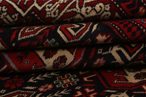 Geometric Red Hand Knotted 45 X 66 Area Rug 253-26582 Image 5