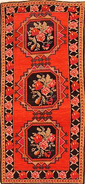 Armenian Karabakh Red Runner 6 to 9 ft Wool Carpet 26587