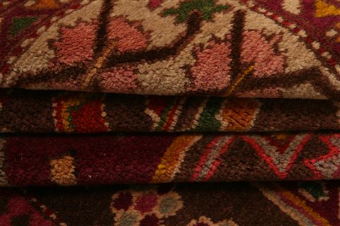 Kazak Brown Hand Knotted 42 X 67 Area Rug 253-26588 Image 5
