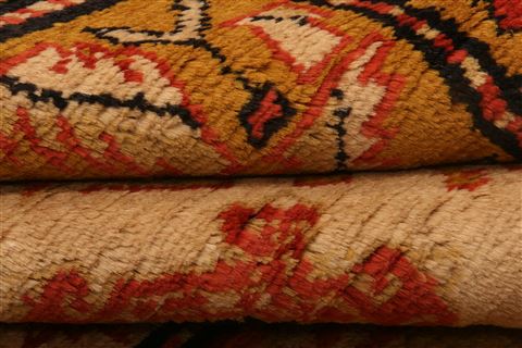 Kazak Yellow Hand Knotted 44 X 62 Area Rug 253-26589 Image 5