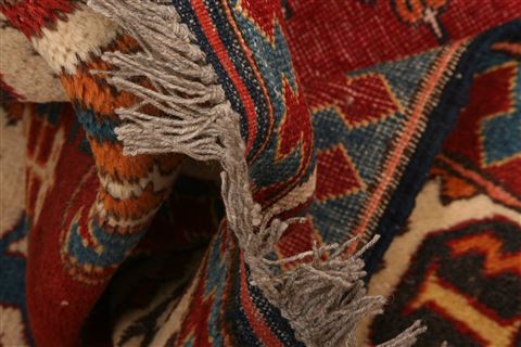 Kazak Red Square Hand Knotted 58 X 58 Area Rug 253-26593 Image 2