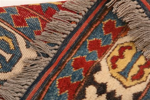 Kazak Red Square Hand Knotted 58 X 58 Area Rug 253-26593 Image 4