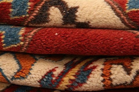 Kazak Red Square Hand Knotted 58 X 58 Area Rug 253-26593 Image 6