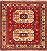 Kazak Red Square Hand Knotted 58 X 58  Area Rug 253-26593 Thumb 0