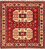 Kazak Red Square Hand Knotted 58 X 58 Area Rug 253-26593 Thumb 0