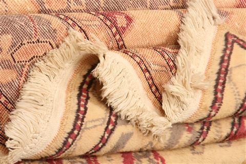 Kazak Beige Hand Knotted 46 X 610 Area Rug 100-26594 Image 3