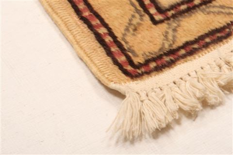 Kazak Beige Hand Knotted 46 X 610 Area Rug 100-26594 Image 8
