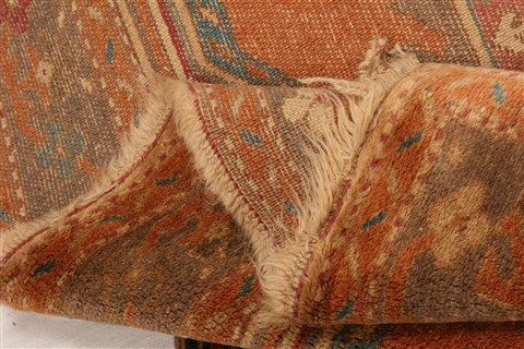 Kazak Orange Hand Knotted 310 X 72 Area Rug 253-26596 Image 26