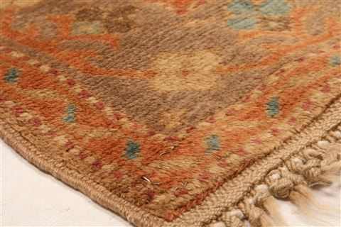Kazak Orange Hand Knotted 310 X 72 Area Rug 253-26596 Image 8