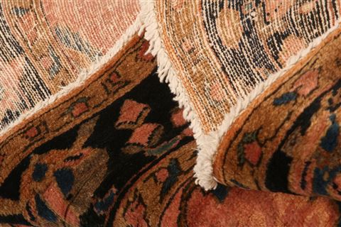 Sarouk Orange Hand Knotted 45 X 64 Area Rug 253-26598 Image 4