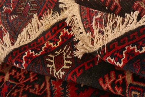 Baluch Red Hand Knotted 50 X 92 Area Rug 253-26599 Image 14