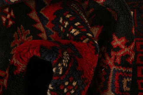 Baluch Red Hand Knotted 50 X 92 Area Rug 253-26599 Image 3