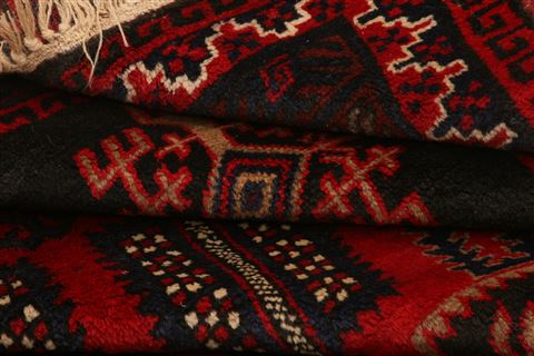 Baluch Red Hand Knotted 50 X 92 Area Rug 253-26599 Image 6