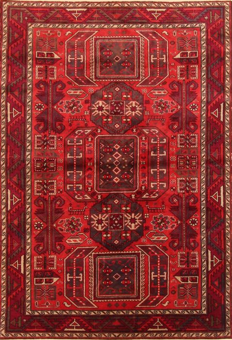 Kazak Red Hand Knotted 45 X 64 Area Rug 253-26601 Image 0