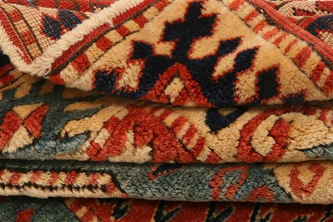 Kazak Beige Hand Knotted 56 X 710 Area Rug 253-26605 Image 6