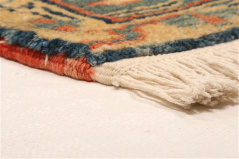 Karajeh Blue Hand Knotted 46 X 65 Area Rug 253-26606 Image 10