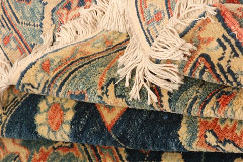 Karajeh Blue Hand Knotted 46 X 65 Area Rug 253-26606 Image 4