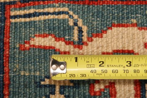 Karajeh Blue Hand Knotted 46 X 65 Area Rug 253-26606 Image 8