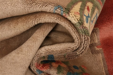 Asian Inspired Beige Hand Knotted 42 X 69 Area Rug 100-26609 Image 2
