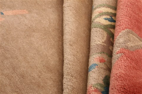 Asian Inspired Beige Hand Knotted 42 X 69 Area Rug 100-26609 Image 5