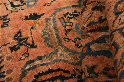 Sarouk Orange Hand Knotted 42 X 66 Area Rug 253-26611 Image 1