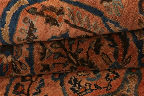 Sarouk Orange Hand Knotted 42 X 66 Area Rug 253-26611 Image 3