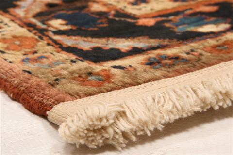 Sarouk Orange Hand Knotted 42 X 66 Area Rug 253-26611 Image 6