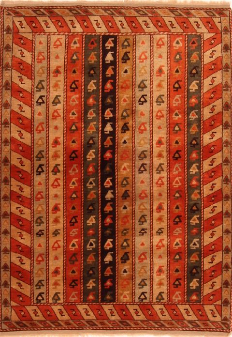 Kilim Multicolor Hand Knotted 31 X 56 Area Rug 253-26614 Image 0