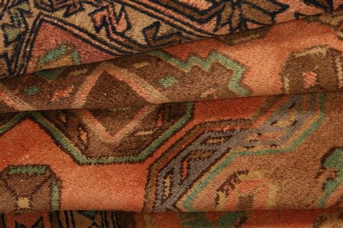 Kazak Orange Hand Knotted 41 X 610 Area Rug 253-26618 Image 5