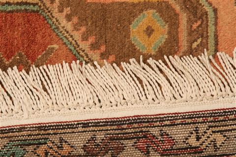 Kazak Orange Hand Knotted 41 X 610 Area Rug 253-26618 Image 7