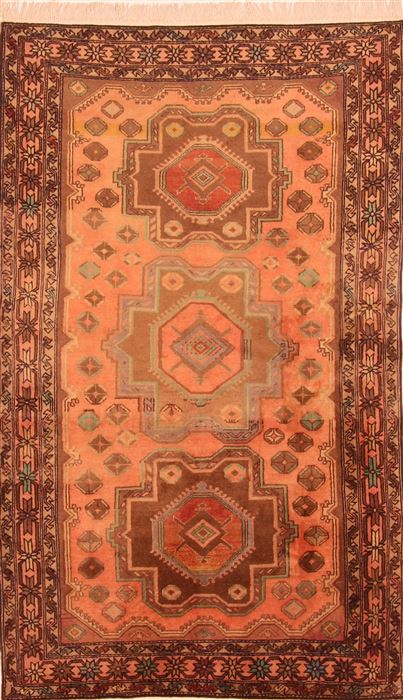 Kazak Orange Hand Knotted 41 X 610 Area Rug 253-26618 Image 0