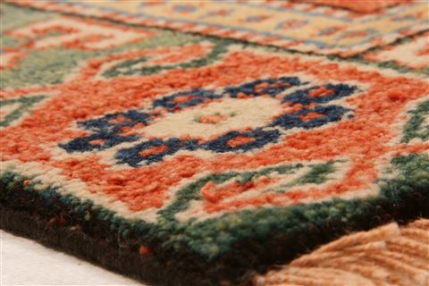 Kazak Red Hand Knotted 46 X 61 Area Rug 253-26620 Image 7