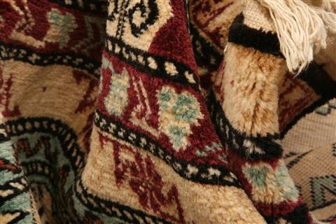 Kazak Beige Hand Knotted 411 X 73 Area Rug 100-26622 Image 1