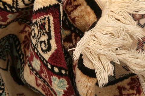 Kazak Beige Hand Knotted 411 X 73 Area Rug 100-26622 Image 2