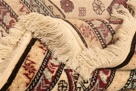 Kazak Beige Hand Knotted 411 X 73 Area Rug 100-26622 Image 3