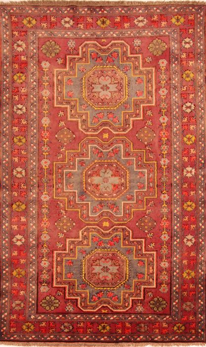 Kazak Red Hand Knotted 49 X 78 Area Rug 253-26623 Image 0