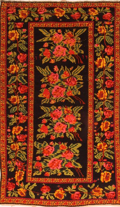Karabakh Blue Hand Knotted 49 X 611 Area Rug 100-26632 Image 0