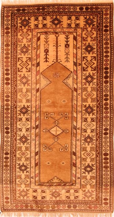 Kazak Beige Hand Knotted 42 X 79 Area Rug 100-26634 Image 0