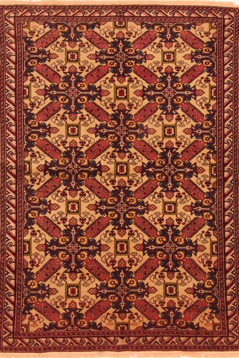 Kazak Brown Hand Knotted 49 X 72 Area Rug 253-26638 Image 0