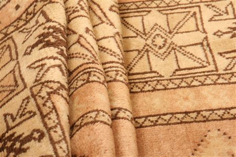 Kazak Brown Hand Knotted 42 X 611 Area Rug 253-26639 Image 3