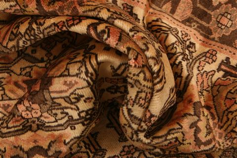 Hamedan Brown Hand Knotted 51 X 60 Area Rug 253-26641 Image 2